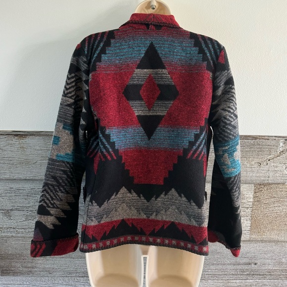 Rhonda Stark southwest aztec wool-blend blazer size small (B1) - Picture 5 of 9